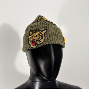 POLO RALPH LAUREN VINTAGE TIGER P.R.L.F.C. 1939-40 NAVAL TAILORS BEANIE HAT